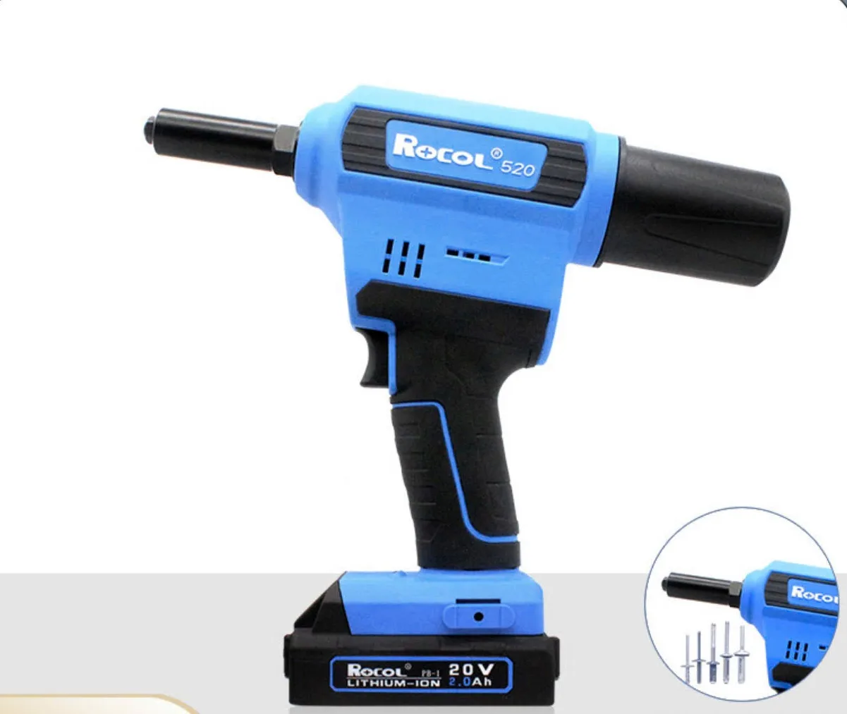 Máy rút đinh rocol dùng pin 520 rút đinh 3.2 đến 6.4mm Máy rút đinh rocol dùng pin 520 rút đinh 3.2 đến 6.4mm