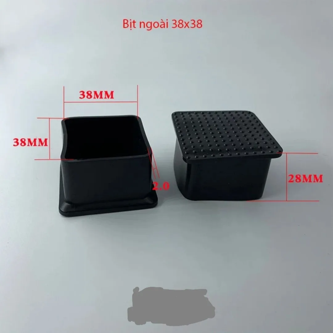Bịt cao su ngoài cho hộp vuông 16x16 đến 100mm Bịt cao su ngoài cho hộp vuông 16x16 đến 100mm