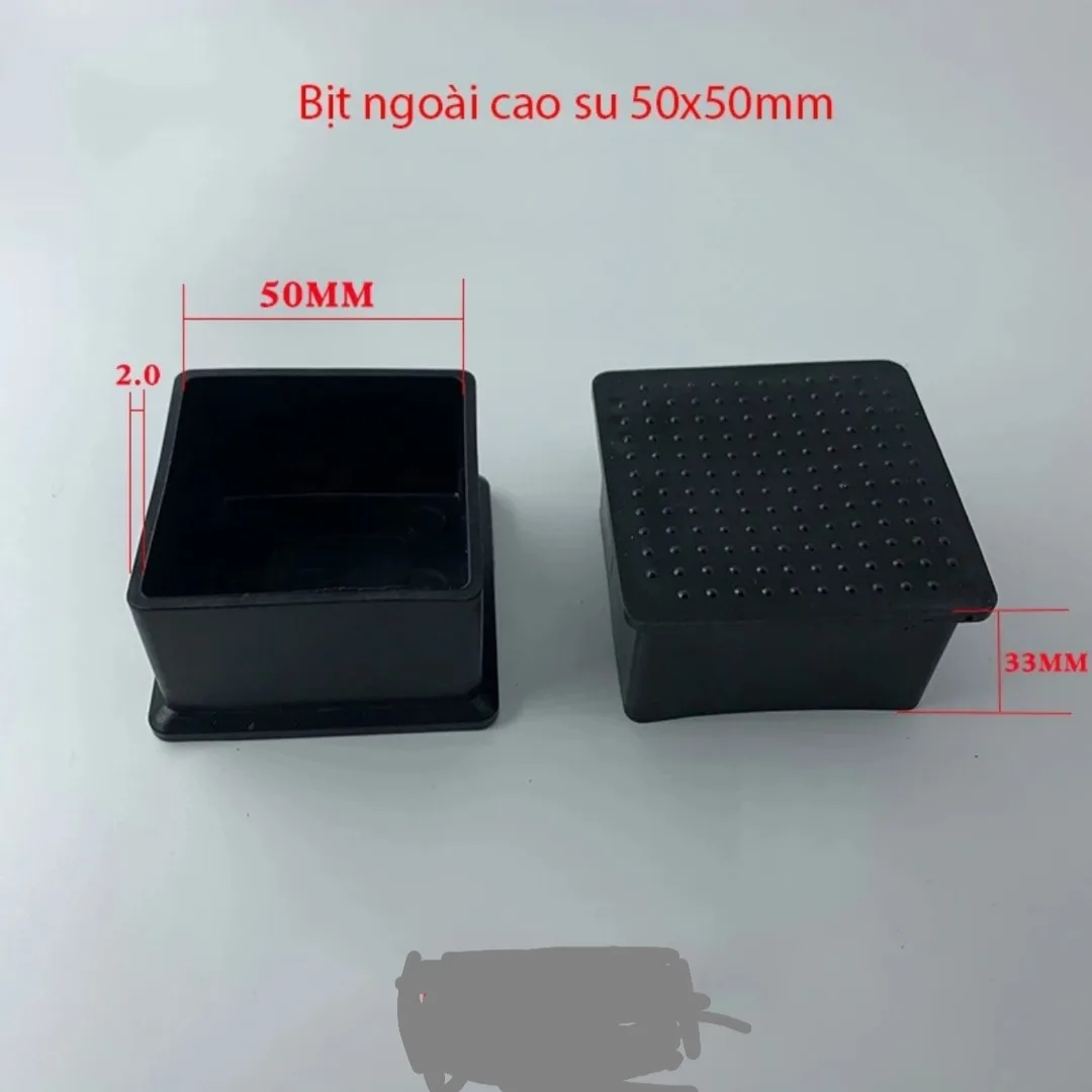 Bịt cao su ngoài cho hộp vuông 16x16 đến 100mm Bịt cao su ngoài cho hộp vuông 16x16 đến 100mm