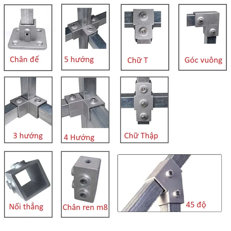 Khớp nối nhanh nhôm đúc dày 3mm