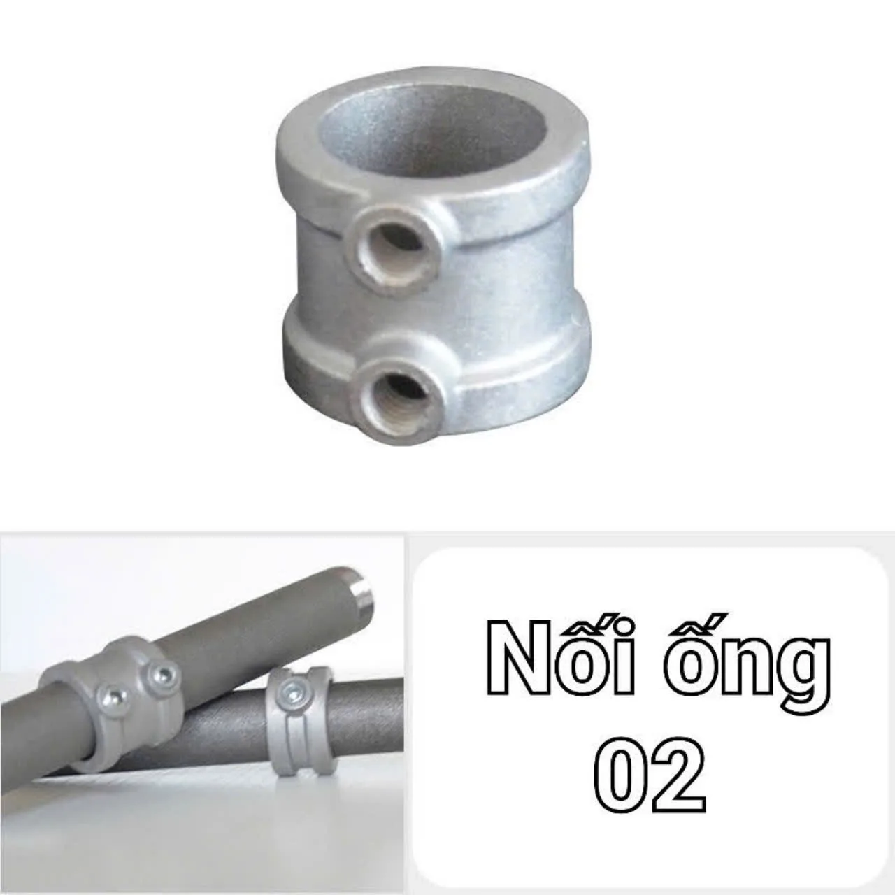 Khớp nhôm đúc dùng cho ống tròn phi 21mm, 25mm, 32-33mm Khớp nhôm đúc dùng cho ống tròn phi 21mm, 25mm, 32-33mm