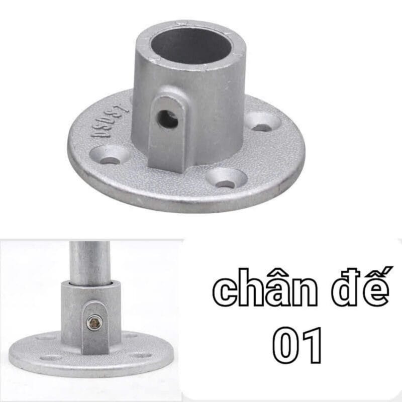 Khớp nhôm đúc dùng cho ống tròn phi 21mm, 25mm, 32-33mm