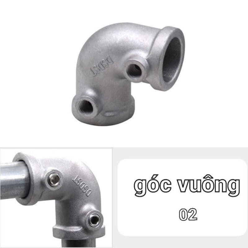 Khớp nhôm đúc dùng cho ống tròn phi 21mm, 25mm, 32-33mm