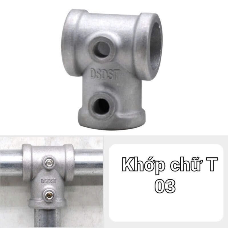 Khớp nhôm đúc dùng cho ống tròn phi 21mm, 25mm, 32-33mm