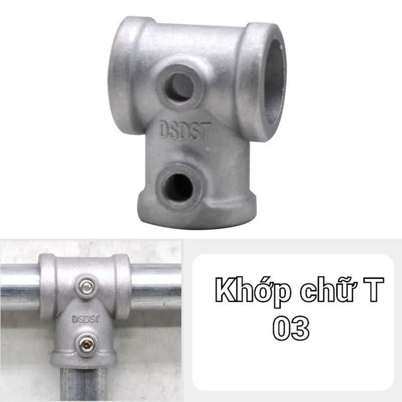 Khớp nhôm đúc dùng cho ống tròn phi 21mm, 25mm, 32-33mm Khớp nhôm đúc dùng cho ống tròn phi 21mm, 25mm, 32-33mm