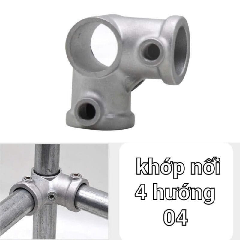 Khớp nhôm đúc dùng cho ống tròn phi 21mm, 25mm, 32-33mm