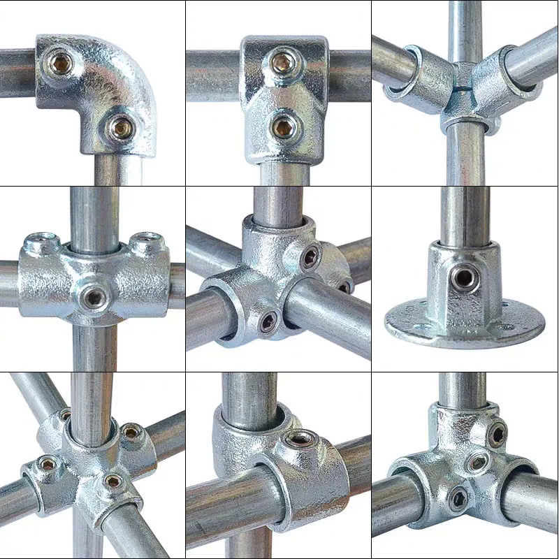 Khớp nối nhanh thép mạ kẽm dùng cho ống tròn phi 27 chịu lực lớn