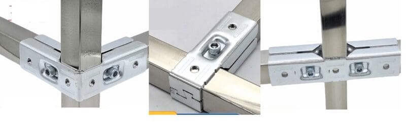 Khớp nối nhanh không cần hàn vuông 20,25,30mm chất liệu thép mạ kẽm