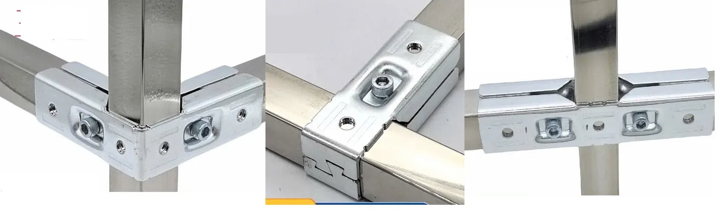 Khớp nối nhanh không cần hàn vuông 20,25,30mm chất liệu thép mạ kẽm