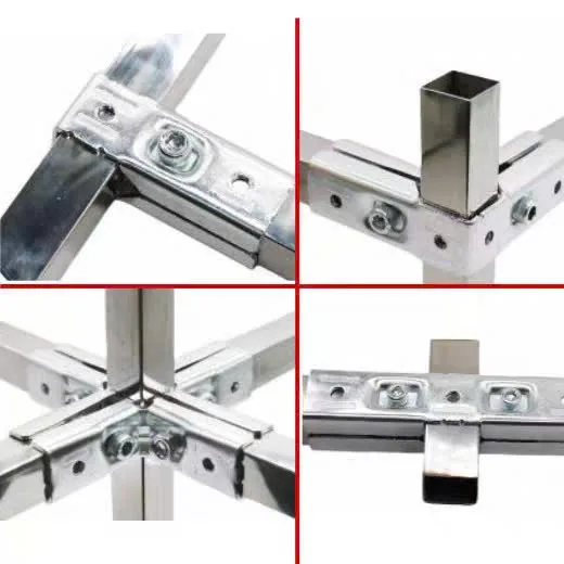 Khớp nối nhanh không cần hàn vuông 20,25,30mm chất liệu thép mạ kẽm