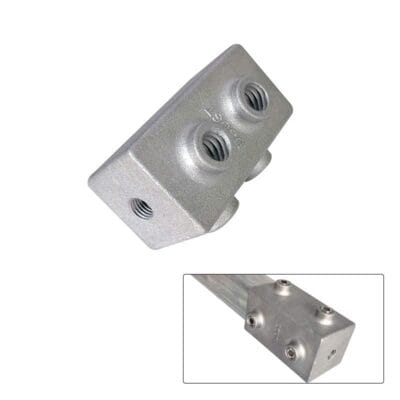 Chân lắp bánh xe sắt hộp